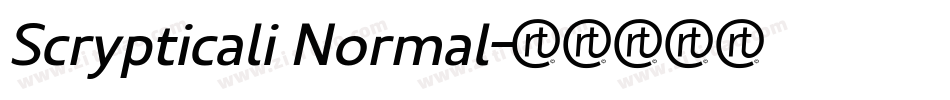 Scrypticali Normal字体转换